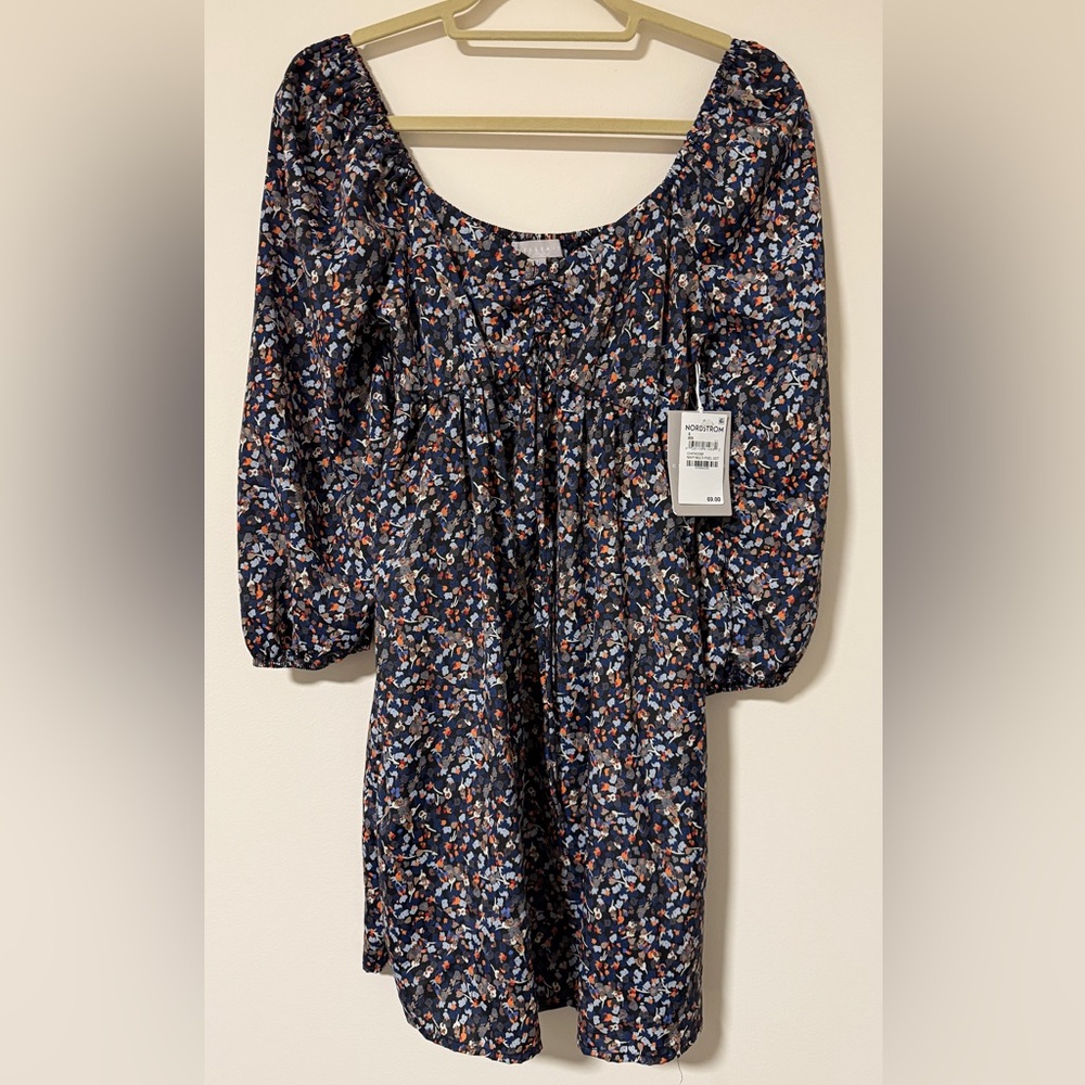 Chelsea28 Floral Long Sleeve Mini Dress